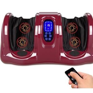 Red Foot Massager with Remote Control